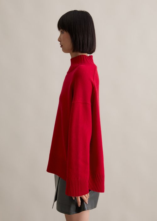 Relaxed sweater — Red Mulberry