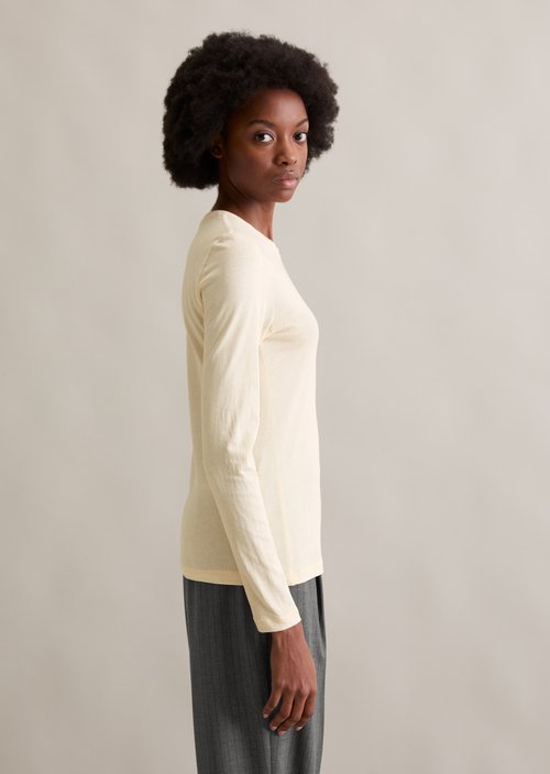 DfC longsleeve slim — White Blush