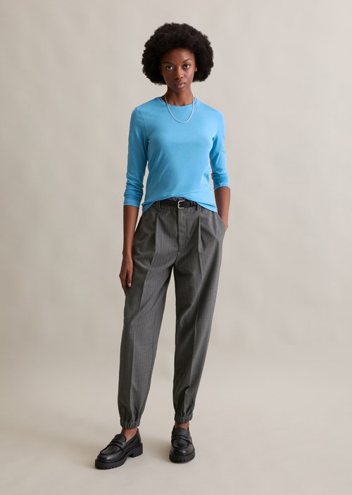 DfC longsleeve slim — Azure Sky