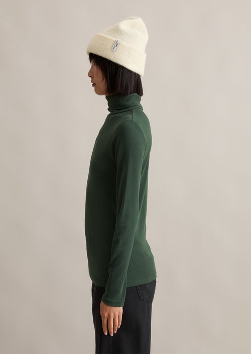 Turtleneck longsleeve slim — Evergreen