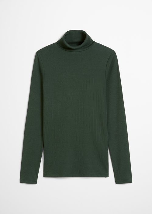 Turtleneck longsleeve slim — Evergreen