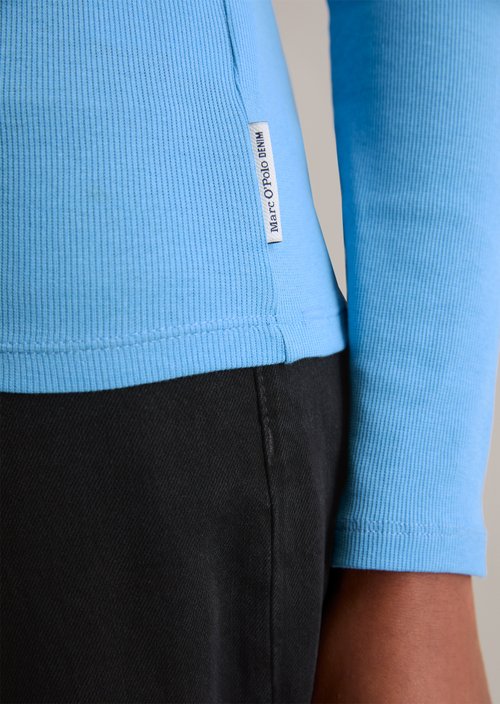 Turtleneck longsleeve slim — Azure Sky