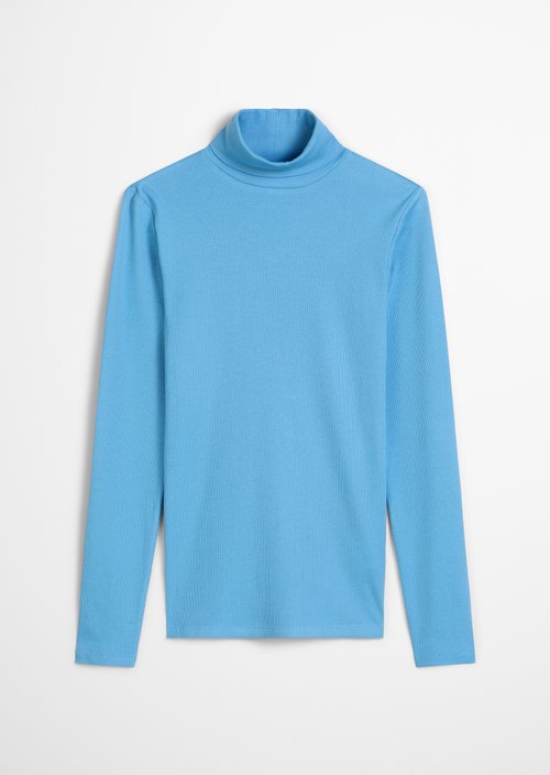 Turtleneck longsleeve slim — Azure Sky
