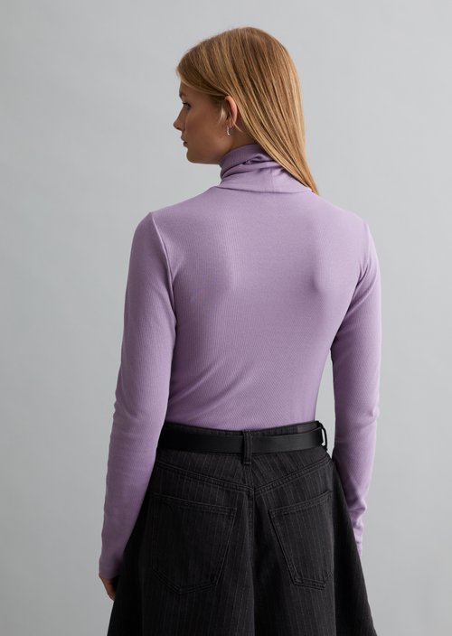 Turtleneck longsleeve slim — Lumi Lilac