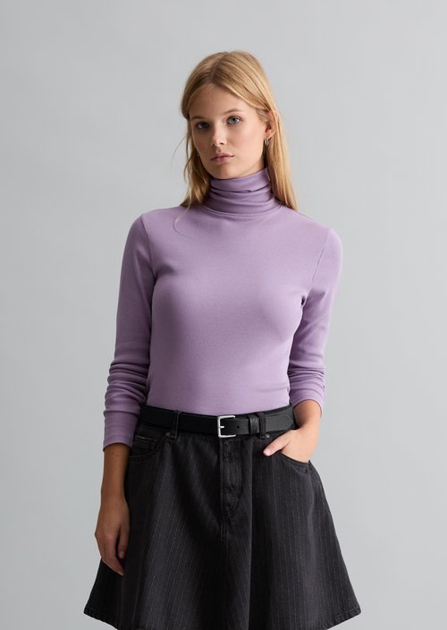 Turtleneck longsleeve slim — Lumi Lilac