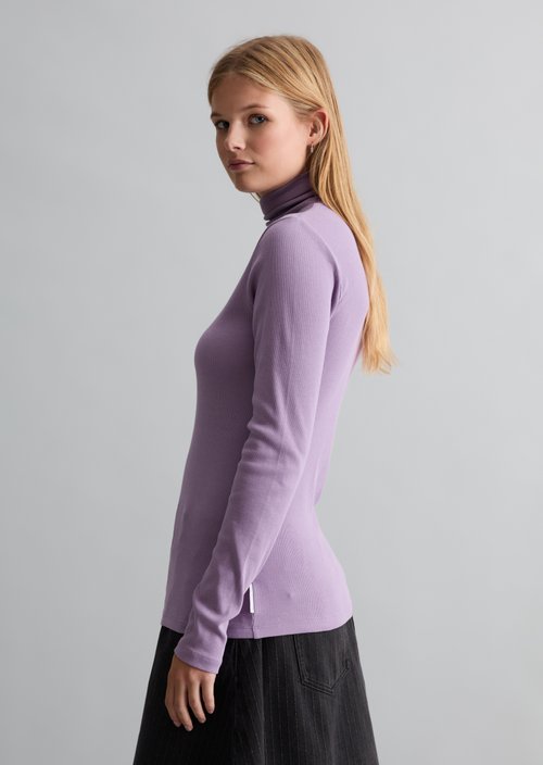 Turtleneck longsleeve slim — Lumi Lilac