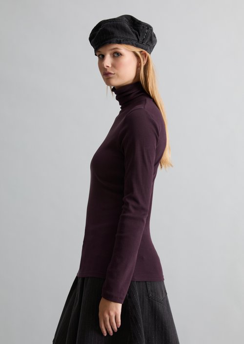 Turtleneck longsleeve slim — Rhubarb Jam
