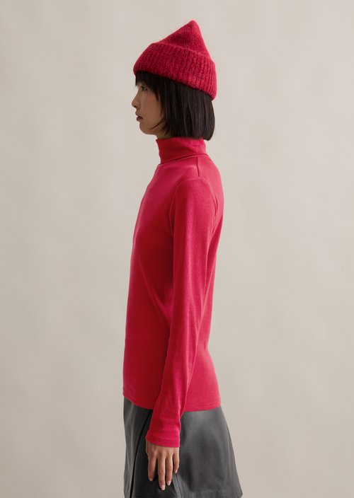 Turtleneck longsleeve slim — Red Mulberry