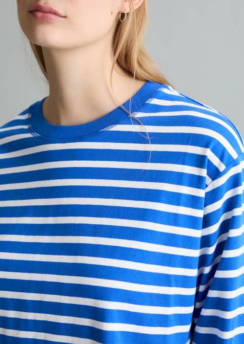 Regular de manga larga Medium Blue en vista detallada