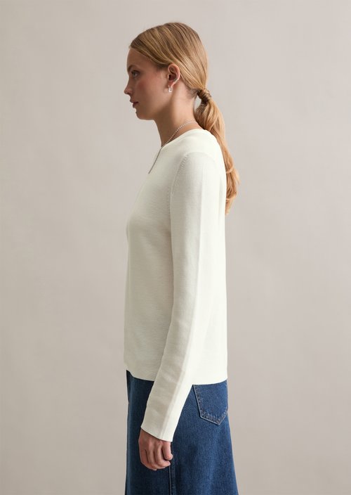 Sweater regular — Silky White