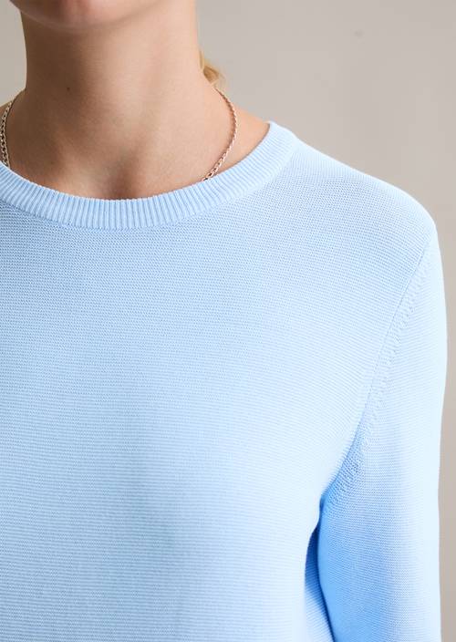Trui regular Blue Dusk in detailaanzicht