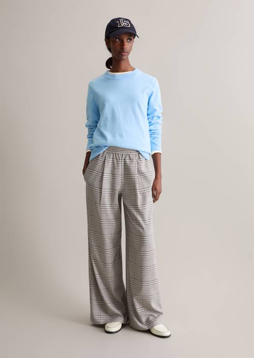 Trui regular Light Blue Melange in vooraanzicht