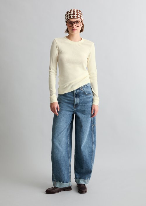 Longsleeve slim — Creamy White