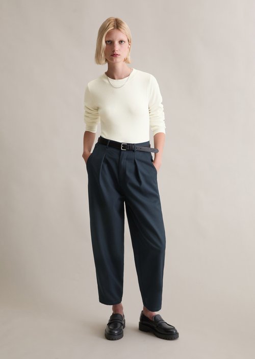 Longsleeve slim — Silky White