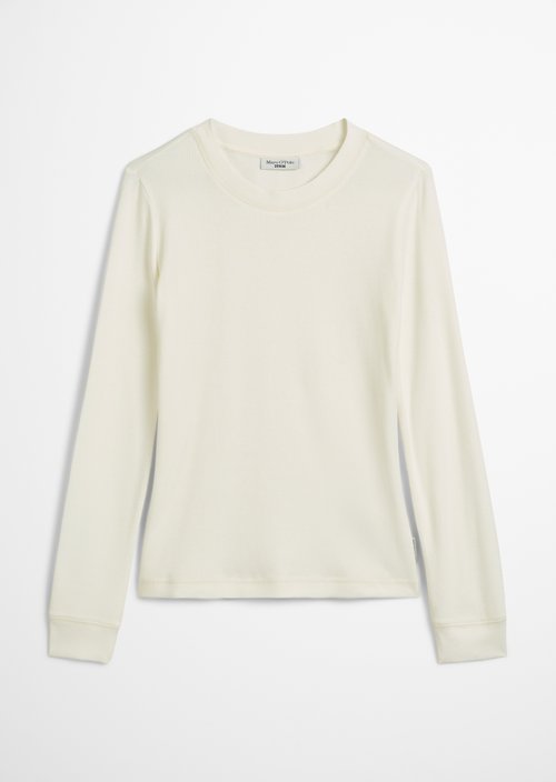 Longsleeve slim — Silky White