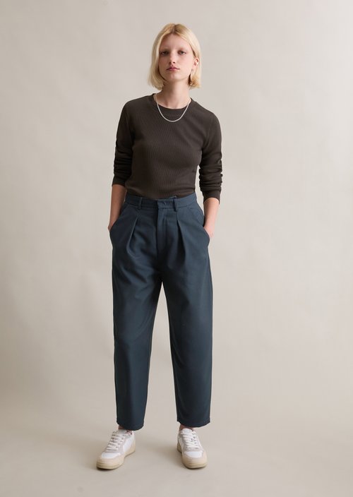 Longsleeve slim — Black Espresso