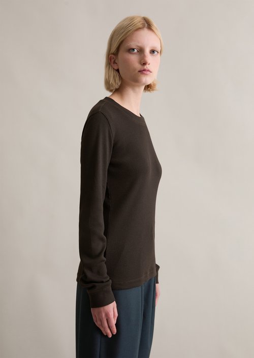 Longsleeve slim — Black Espresso
