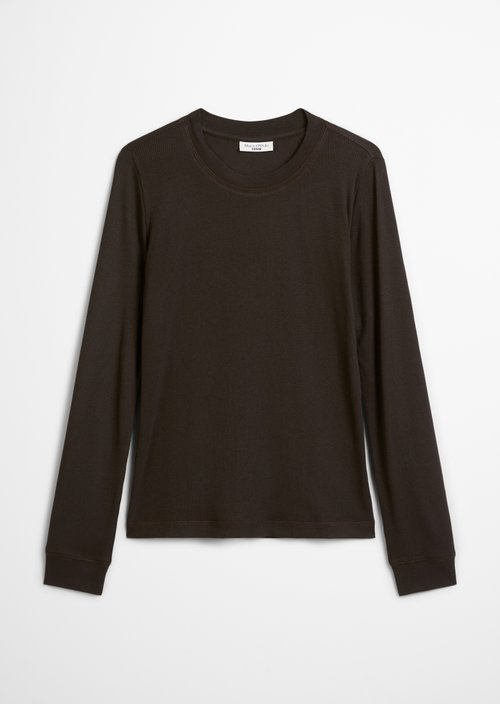 Longsleeve slim — Black Espresso