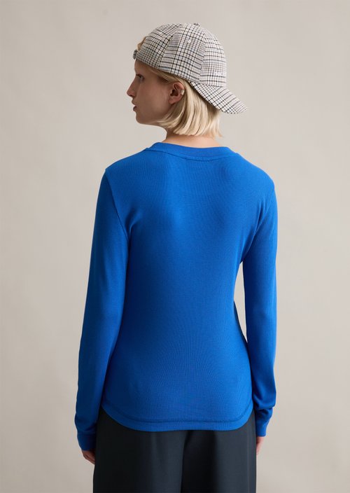 Longsleeve slim — Pale Cobalt