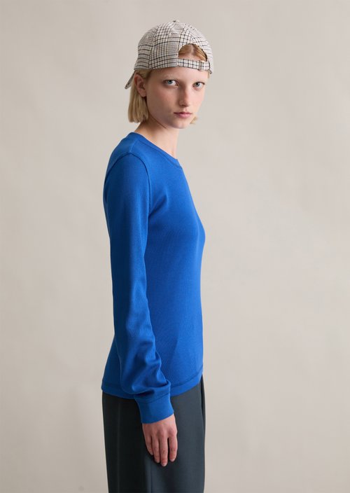 Longsleeve slim — Pale Cobalt