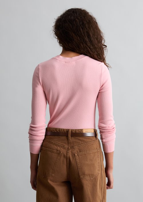 Longsleeve slim — Strawberry Cream