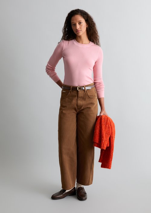 Longsleeve slim — Strawberry Cream