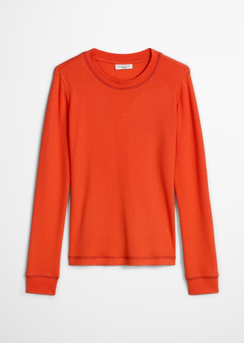 Longsleeve slim — Vivid Orange