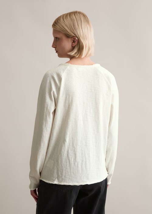Longsleeve regular — Silky White
