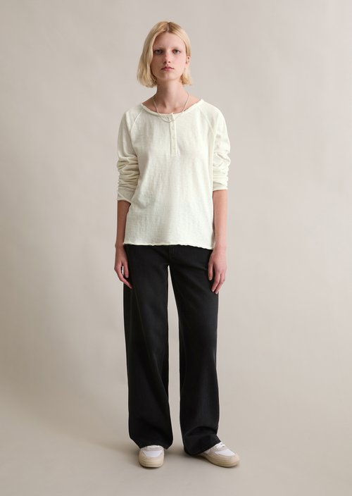 Longsleeve regular — Silky White