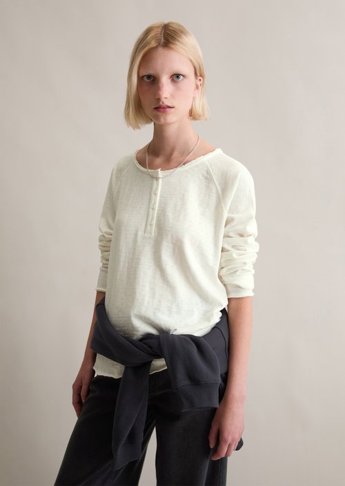 Longsleeve regular — Silky White