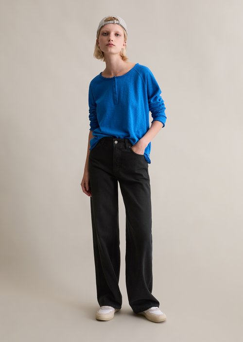 Longsleeve regular — Pale Cobalt