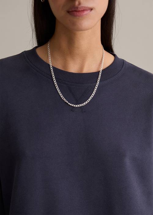 Felpa rilassata Blue Depths in vista dettagliata