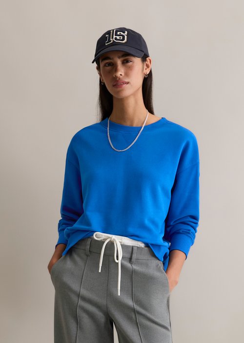 Relaxed sweatshirt — Pale Cobalt