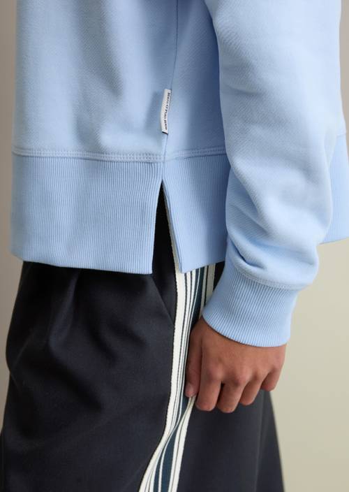 Felpa rilassata Blue Dusk in vista dettagliata