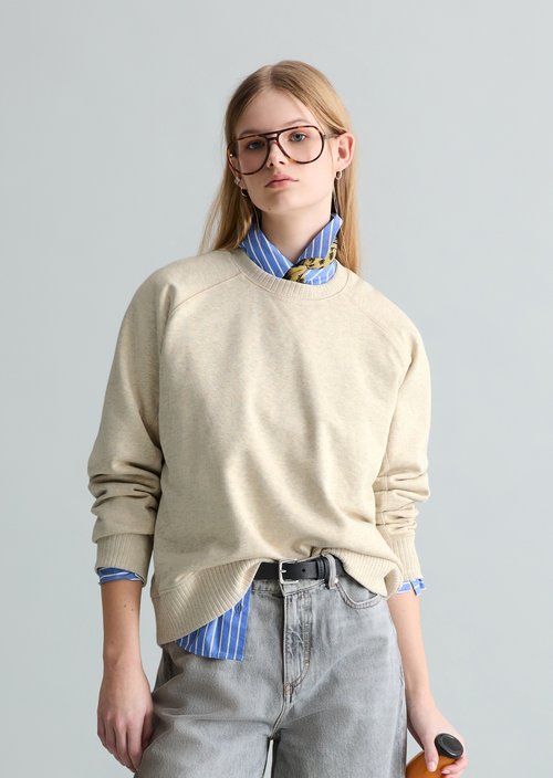 DfC Sweatshirt relaxed — Desert Melange