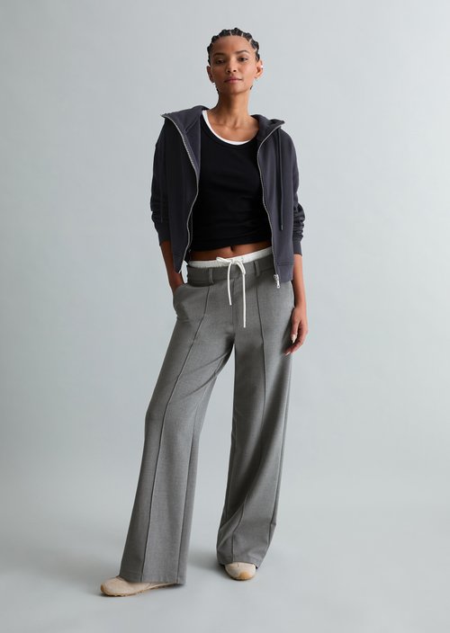 Relaxed hooded sweat jacket — Blue Depths