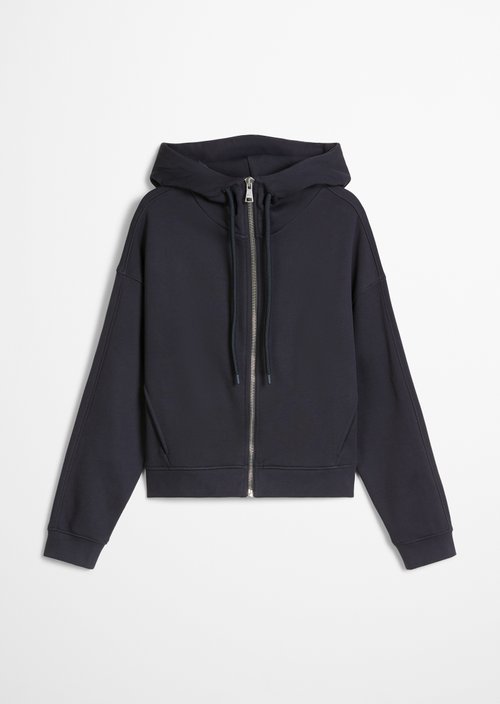 Relaxed hooded sweat jacket — Blue Depths