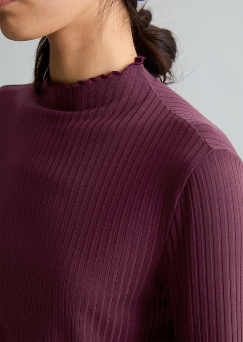 Ribbed longsleeve slim — Rhubarb Jam