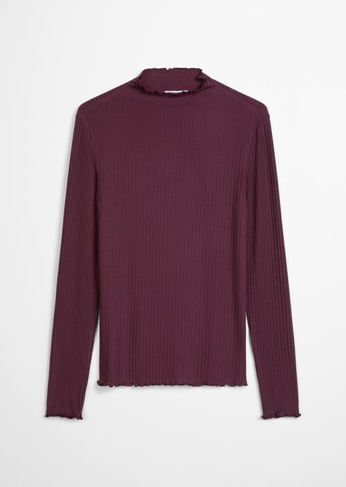 Ribbed longsleeve slim — Rhubarb Jam