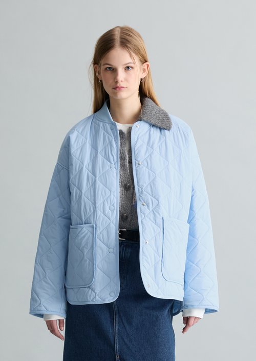 Quilted jacket regular — Blue Dusk