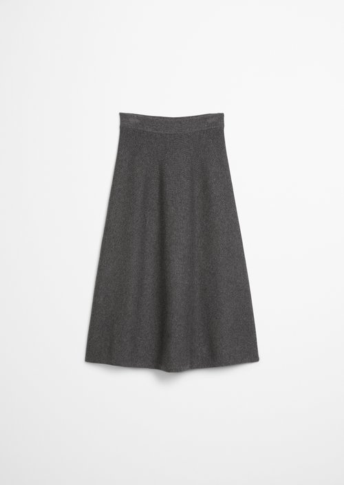 Knitted skirt A-Shape — Anthra Melange