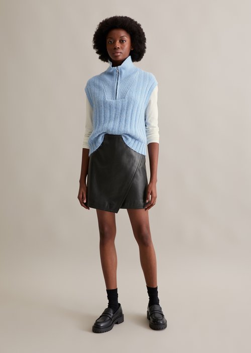 Troyer pullover relaxed — Medium Blue