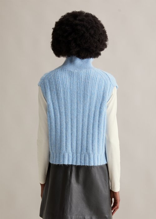 Troyer pullover relaxed — Medium Blue