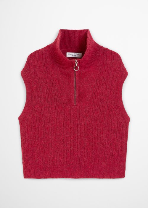 Troyer pullover relaxed — Medium Red
