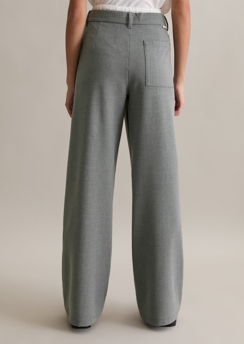 Two-in-one loose pants — Asphalt Melange