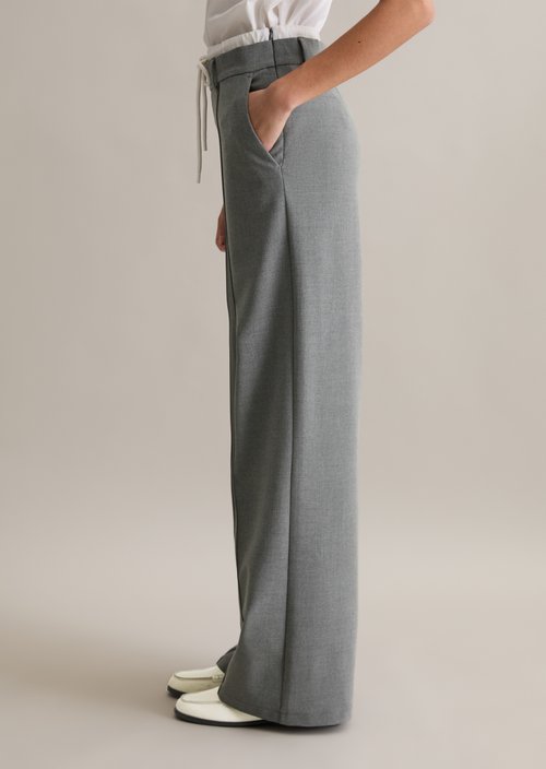 Two-in-one loose pants — Asphalt Melange