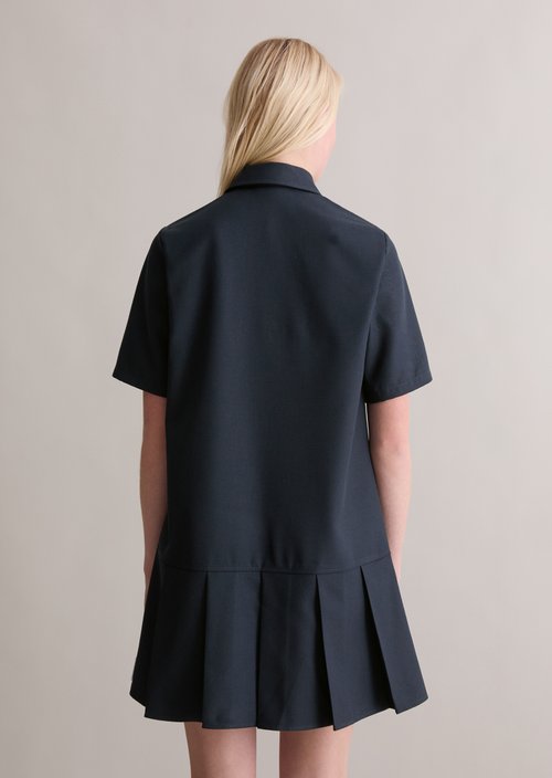 Relaxed short dress — Blue Depths