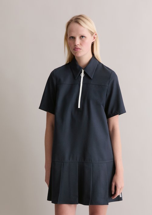 Relaxed short dress — Blue Depths