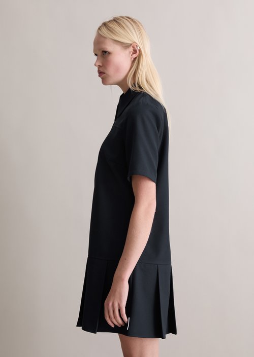 Relaxed short dress — Blue Depths