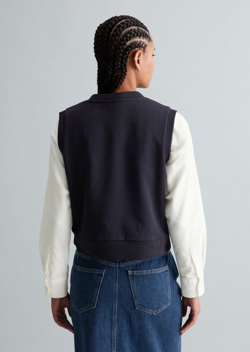 Sweat V-neck sweater regular — Blue Depths